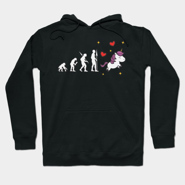 Evolution of Me Unicorn Hoodie by Foxxy Merch